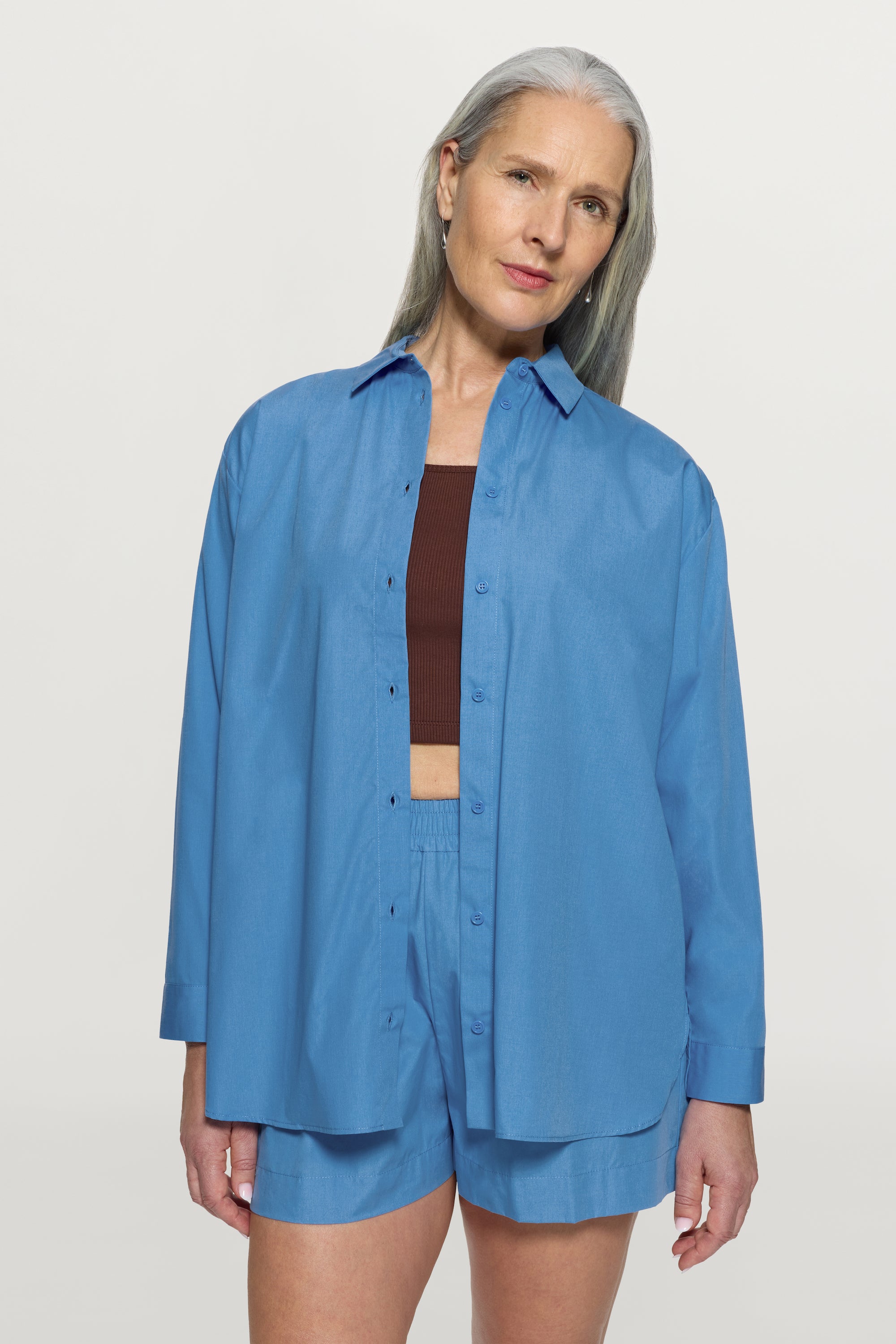 Jane Organic Cotton Shirt Blue
