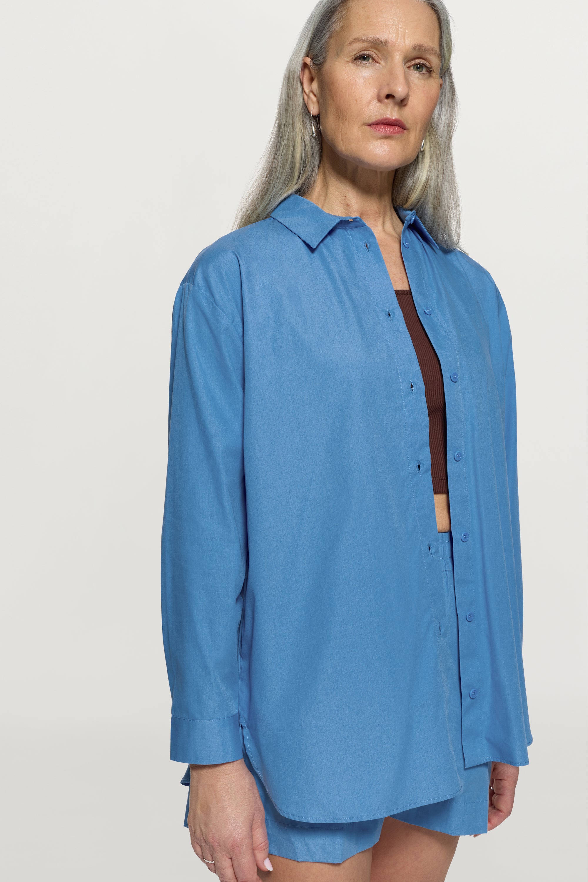 Jane Organic Cotton Shirt Blue
