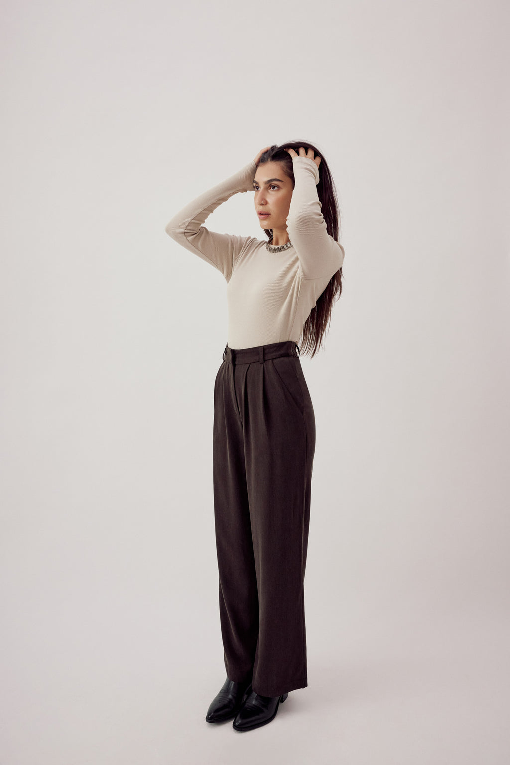 Harry Pants Cupro Espresso