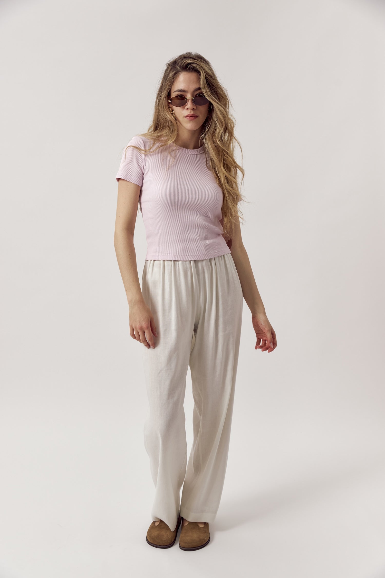 Valentina Rib Tee Blossom