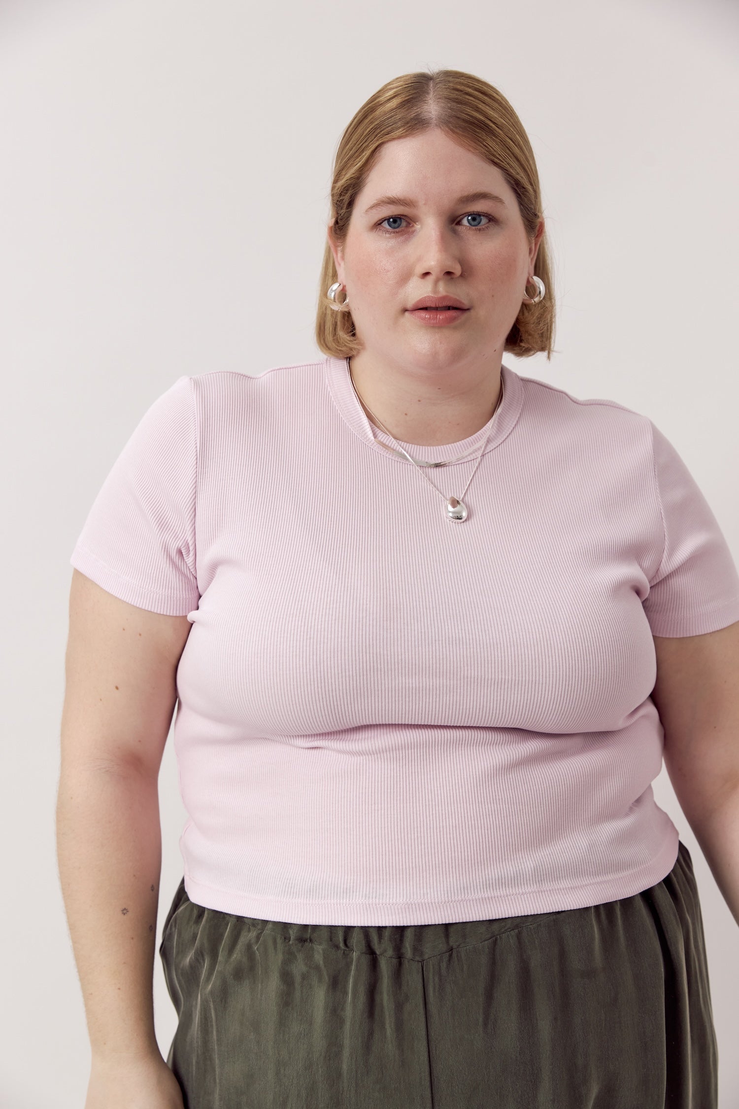 Valentina Rib Tee Blossom