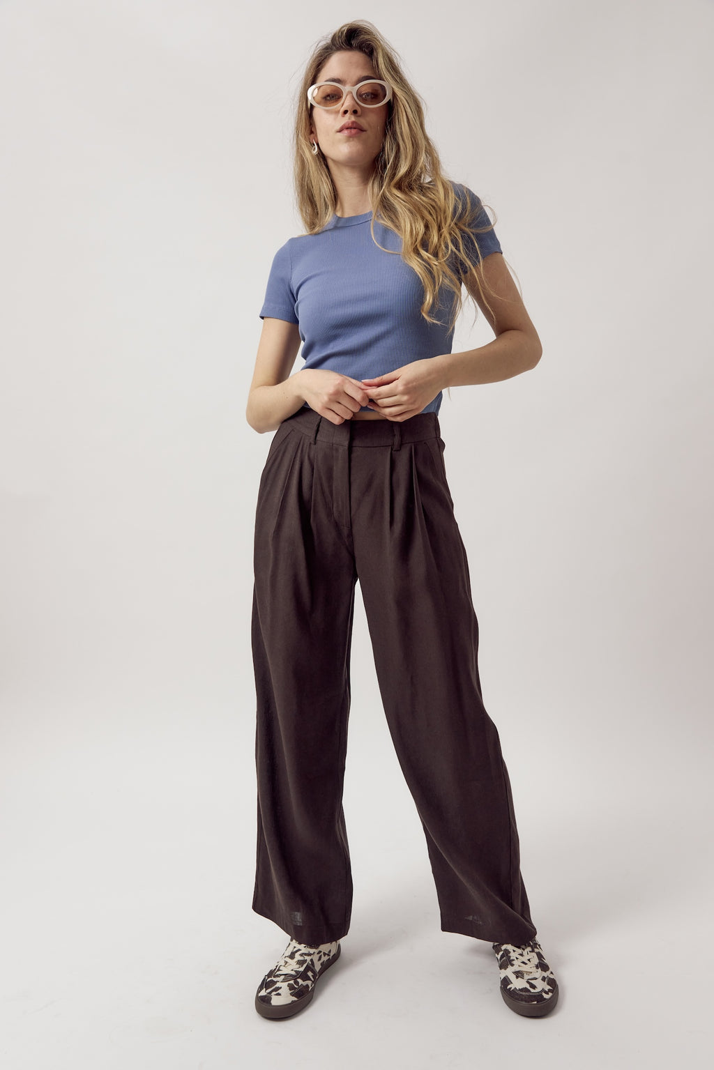 Larry Linen Pants Cocoa
