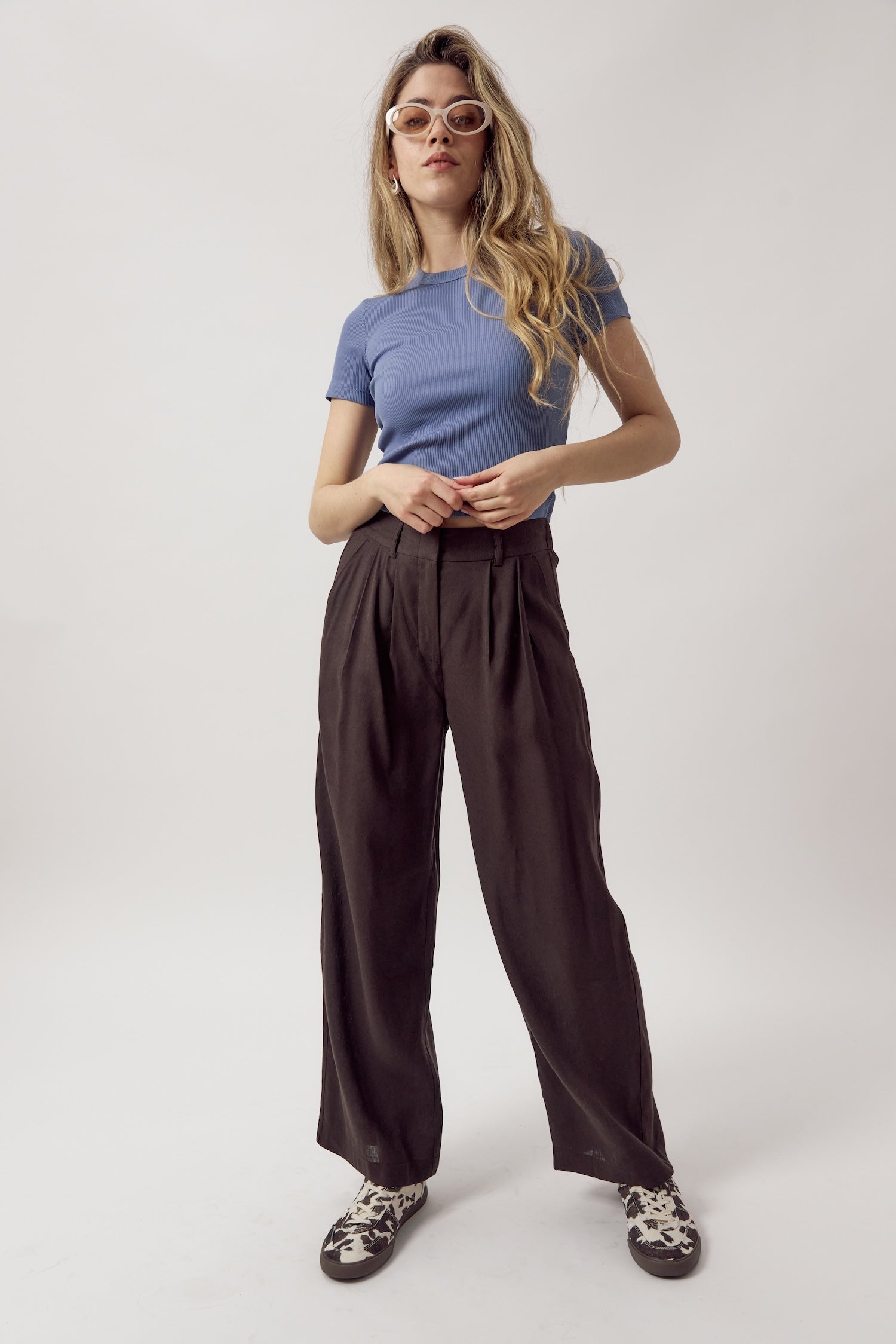 Larry Linen Pants Cocoa