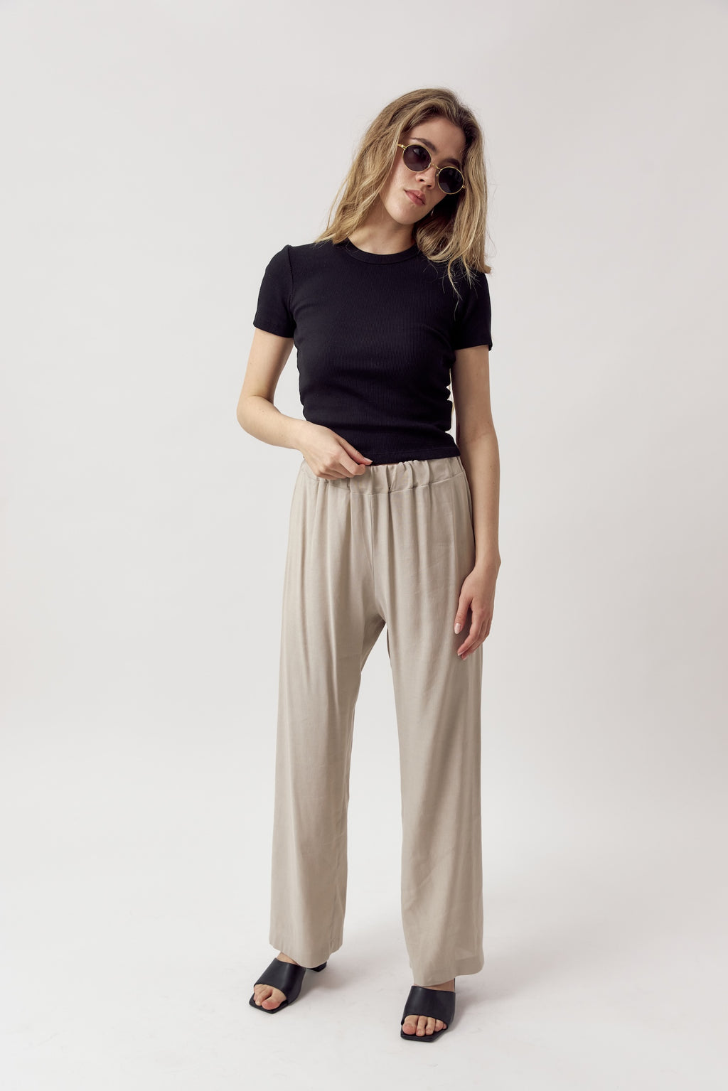 Ella Linen Pants Sand