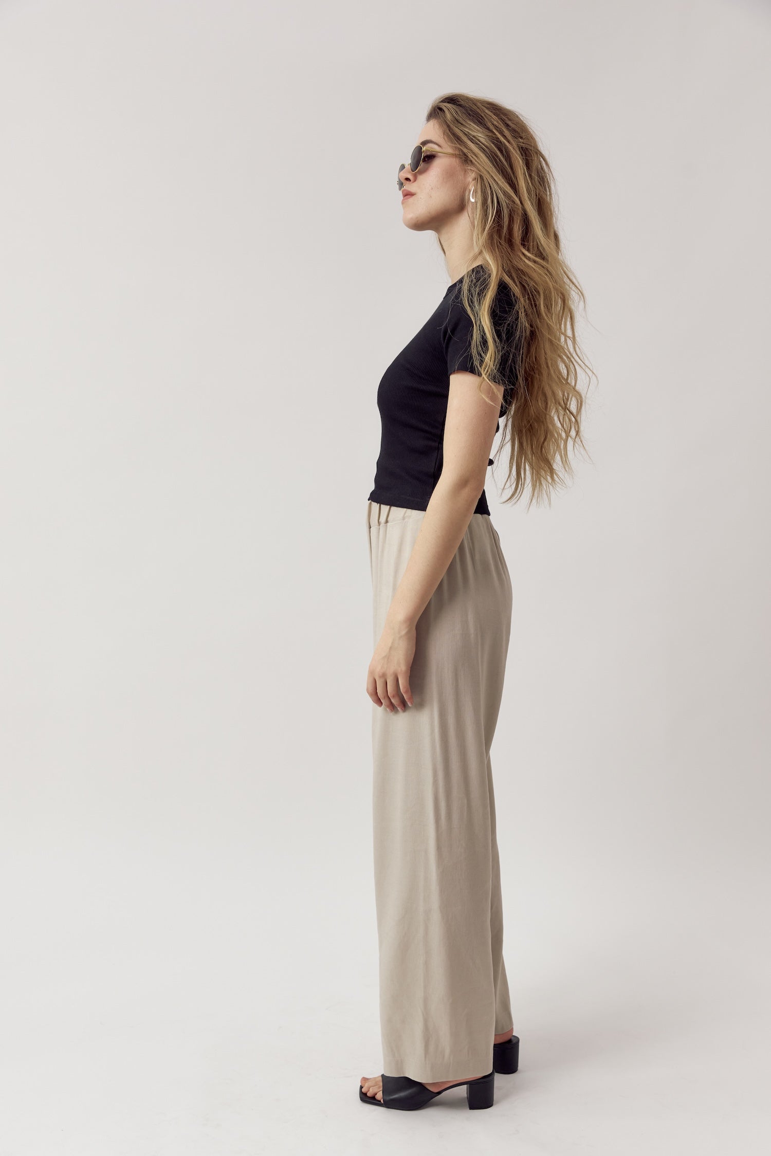Ella Linen Pants Sand
