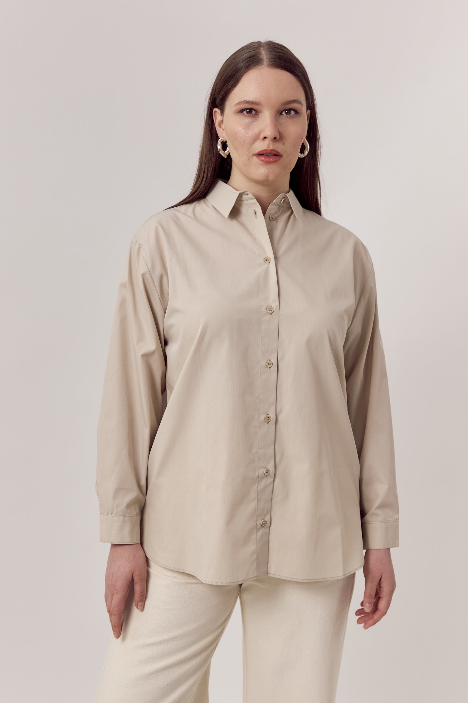 Jane Organic Cotton Shirt Beige