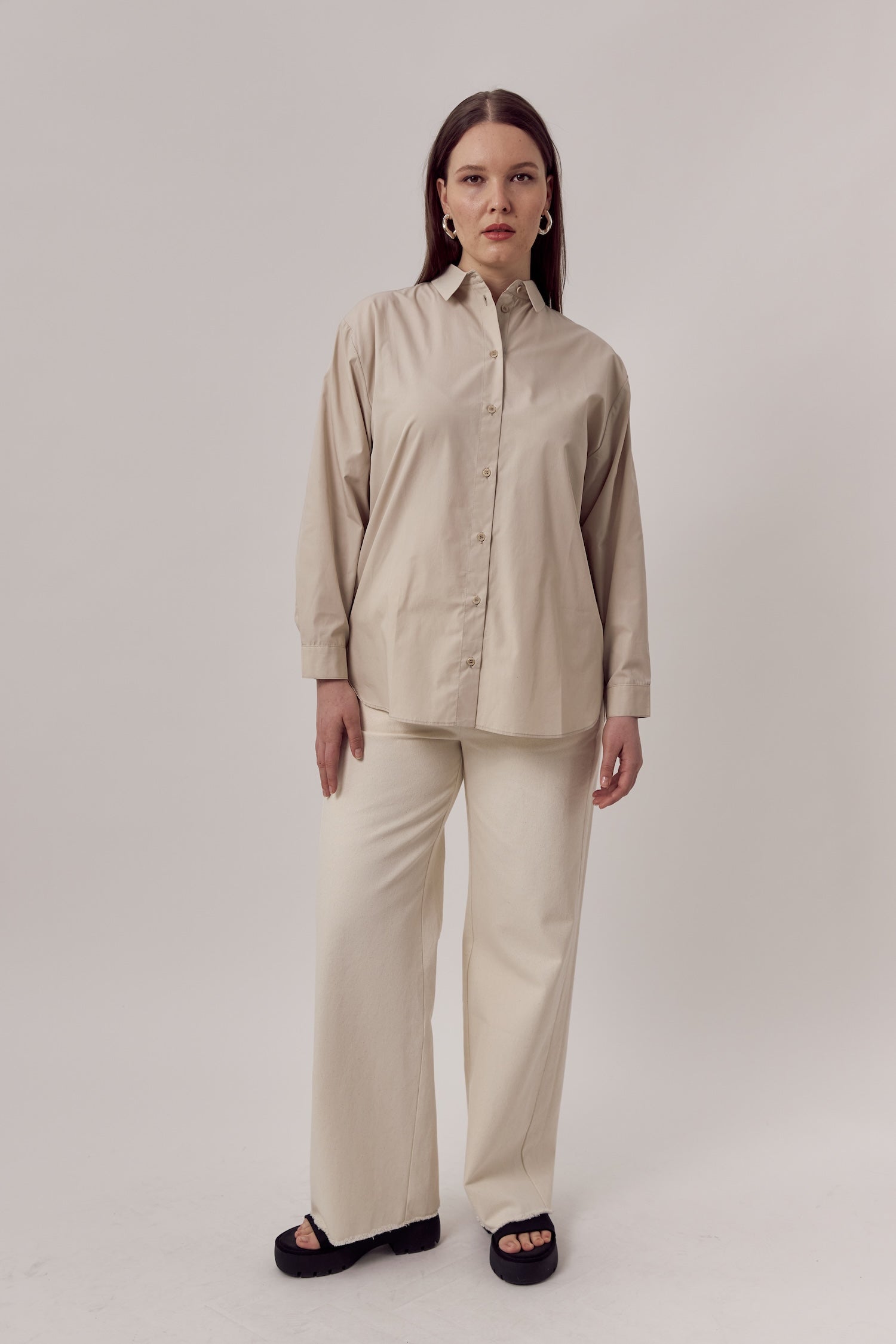 Jane Organic Cotton Shirt Beige