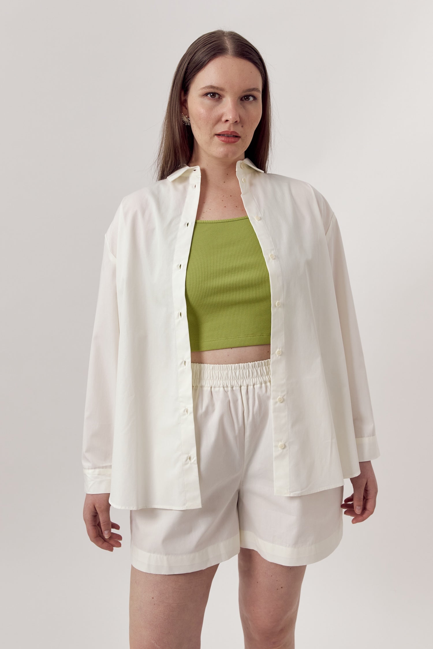 Jane Organic Cotton Shorts Eggshell