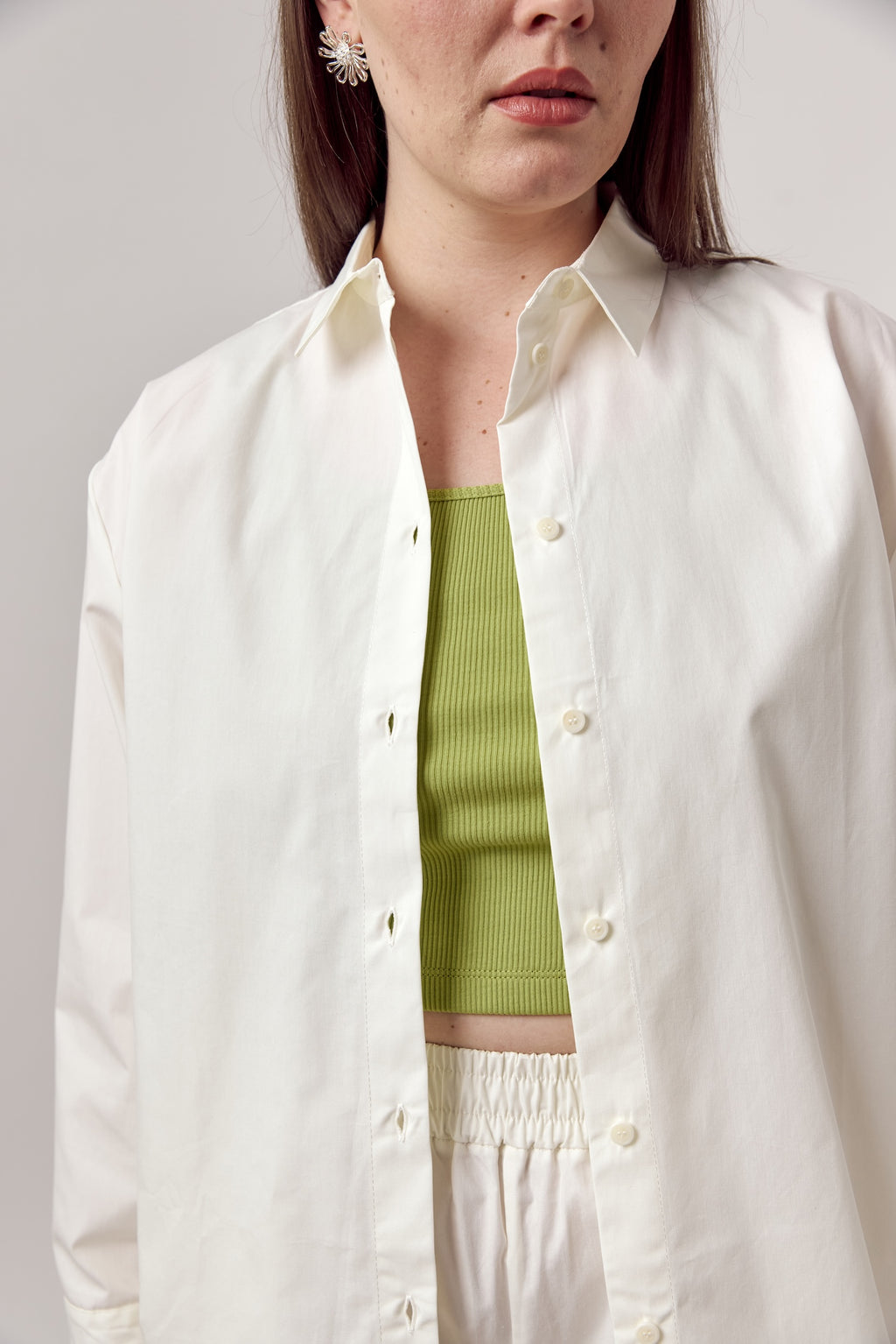 Jane Organic Cotton Shirt Eggshell