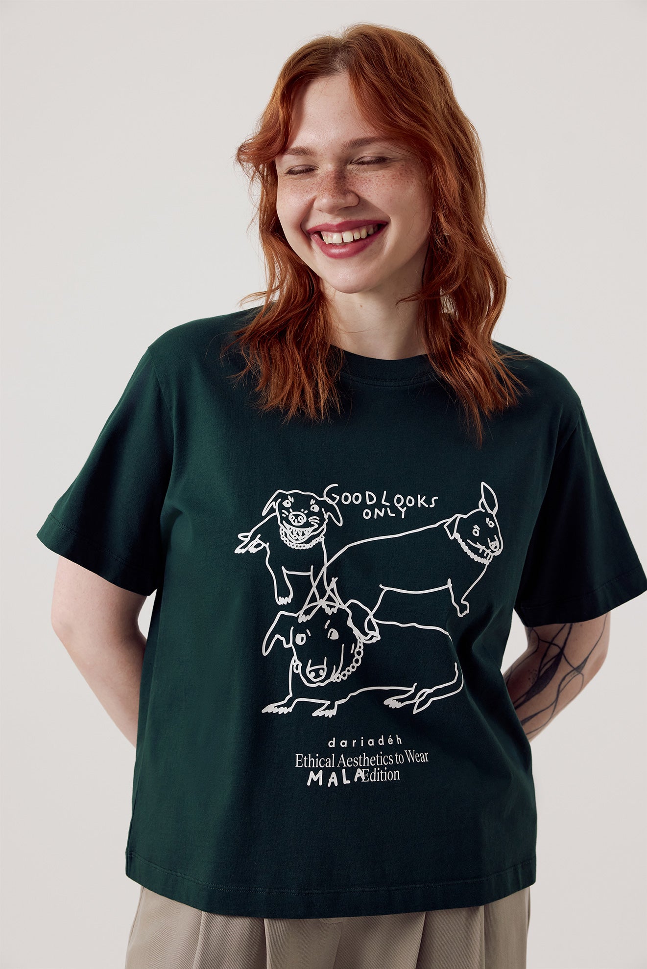 Mala Organic Cotton T-Shirt Dark Green