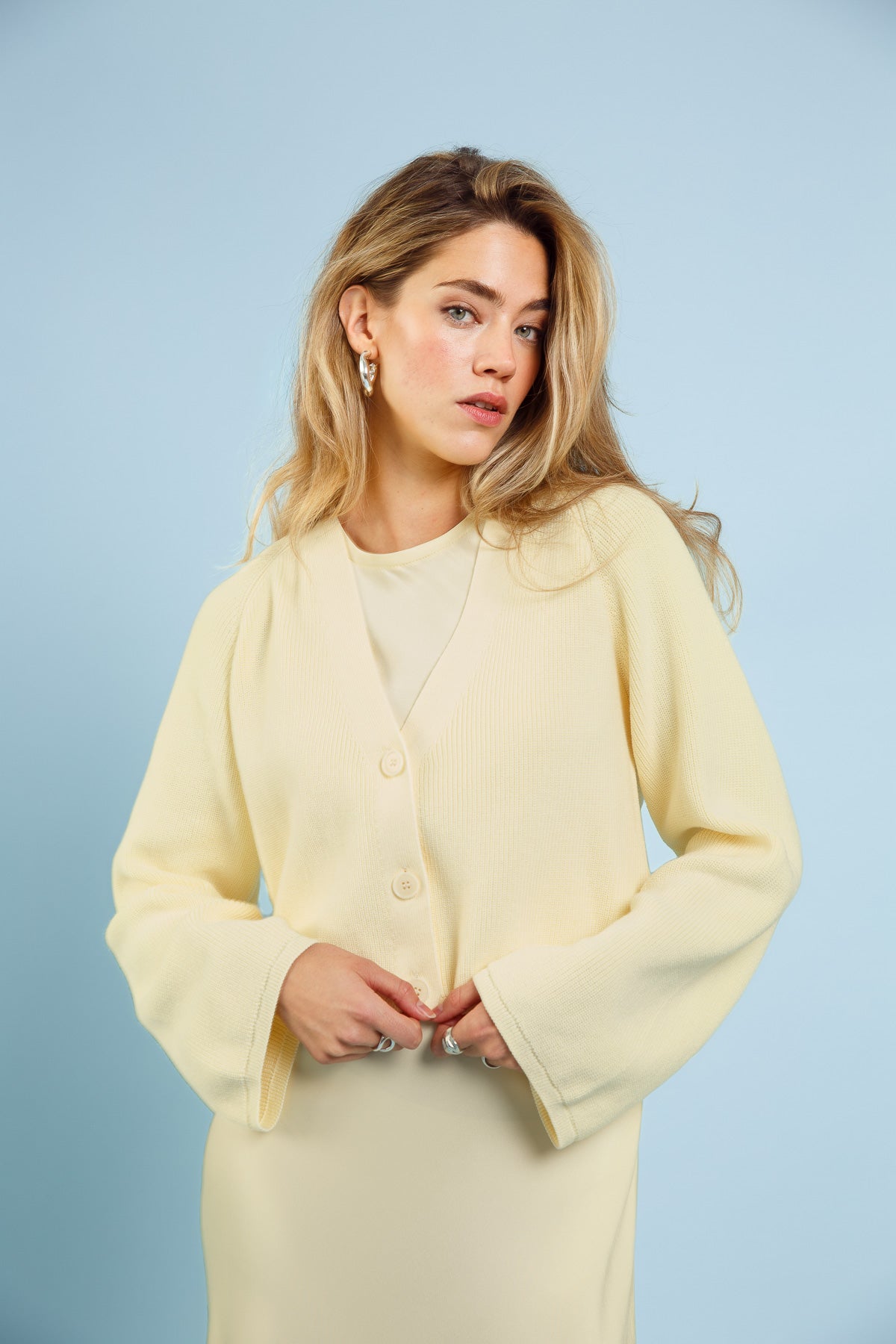 Ava Wedding Guest Dress Vanilla