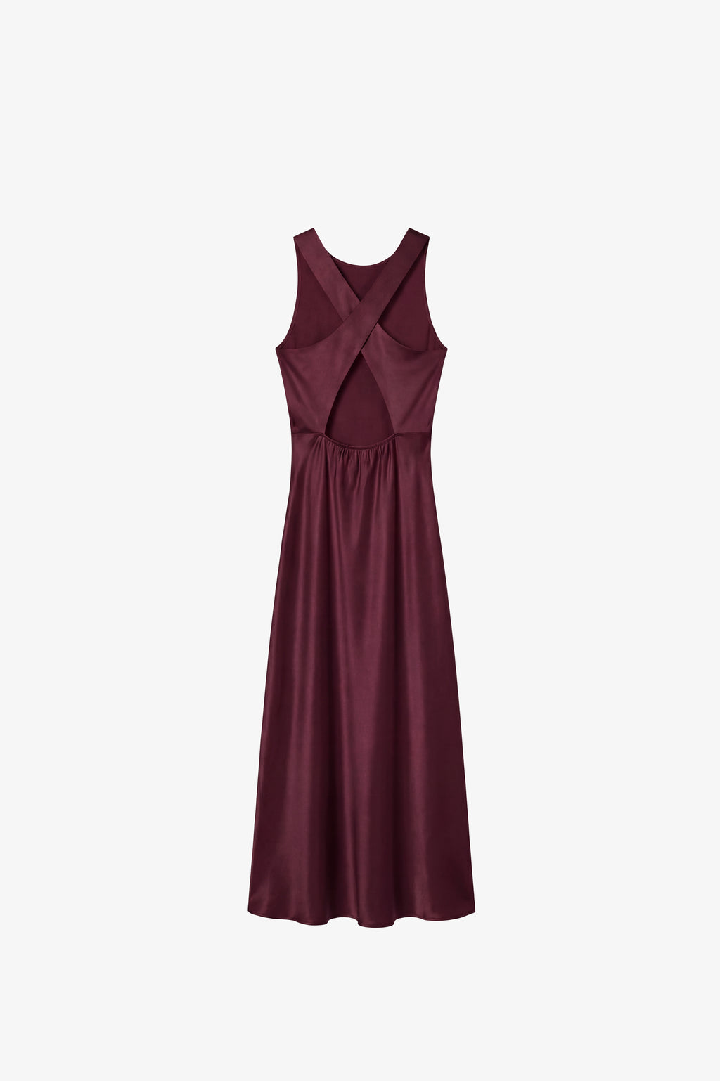 Ava Wedding Guest Dress Deep Wine