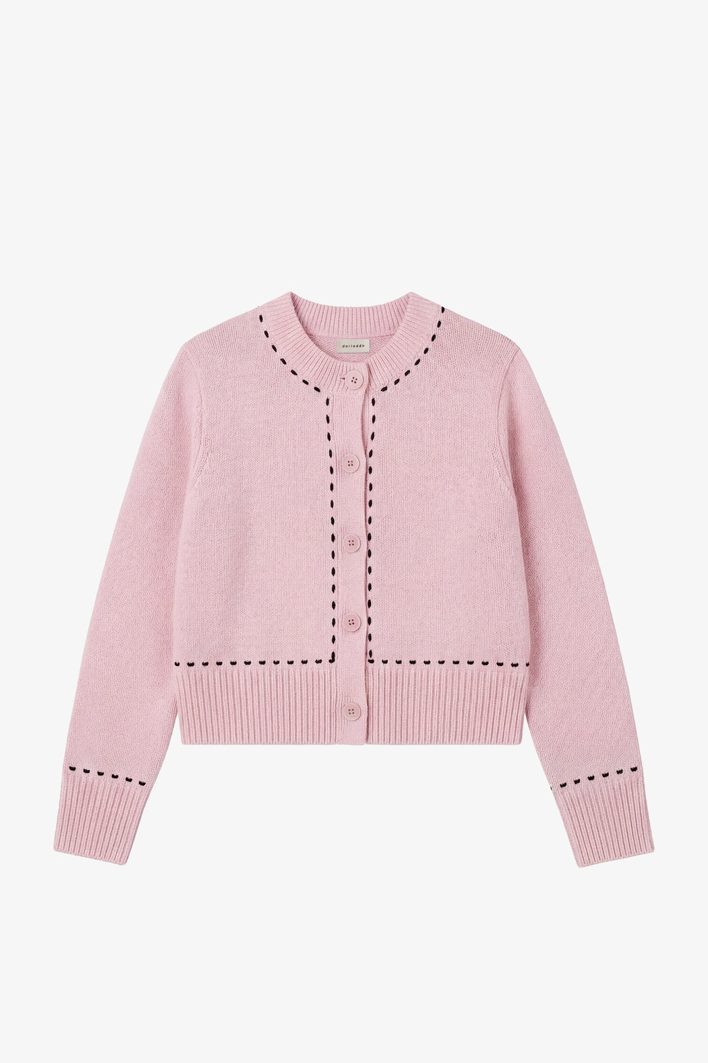 Louie Organic Cotton Cardigan Petal
