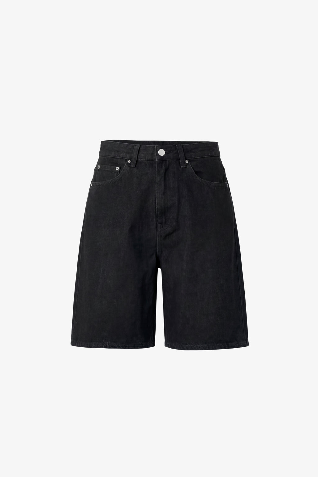 Amal Organic Denim Shorts Black