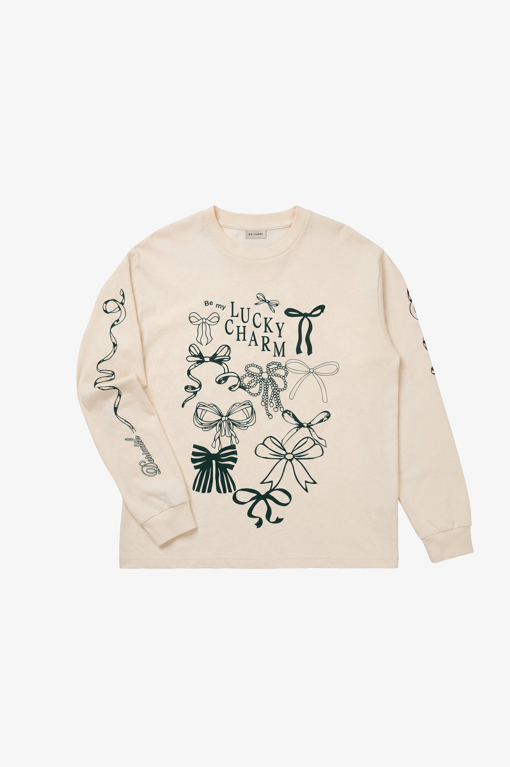 Signature Organic Cotton Longsleeve Ecru Green