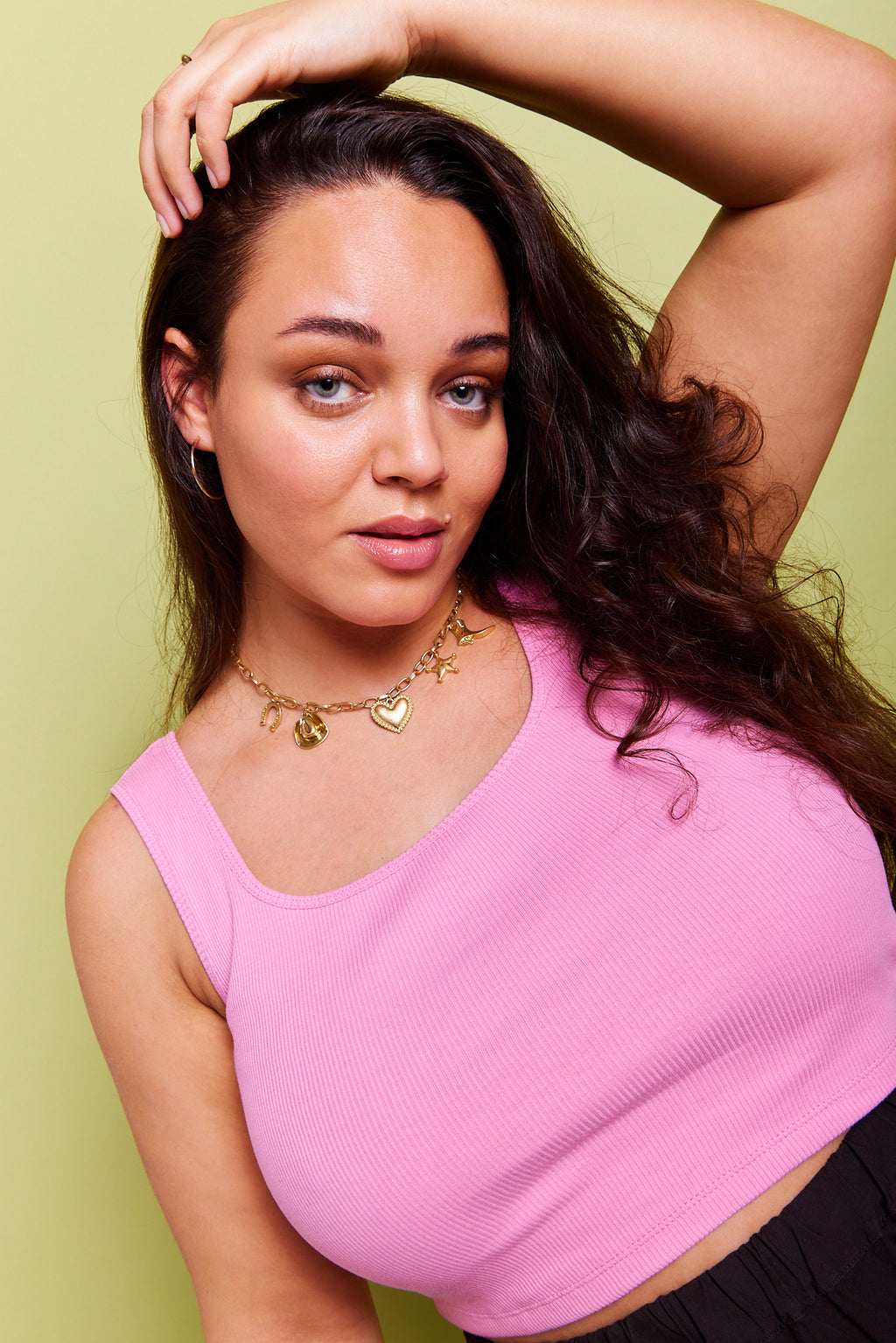 Vici Crop Top Rose