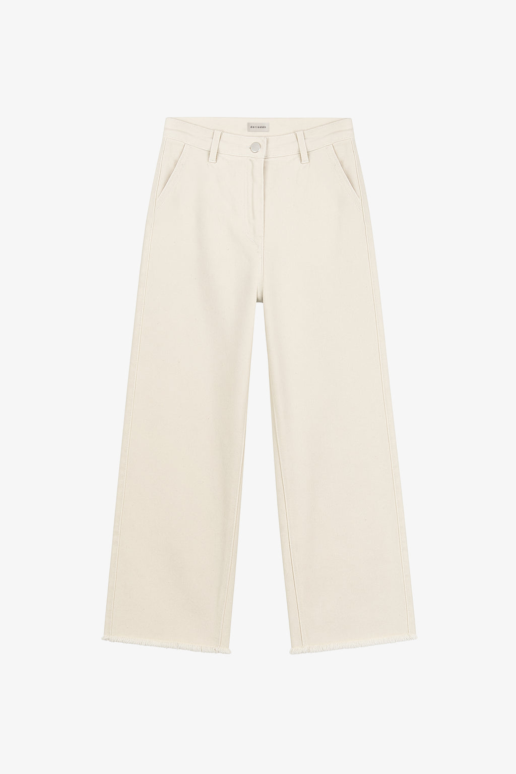 Basic Wide Leg Jeans Ecru